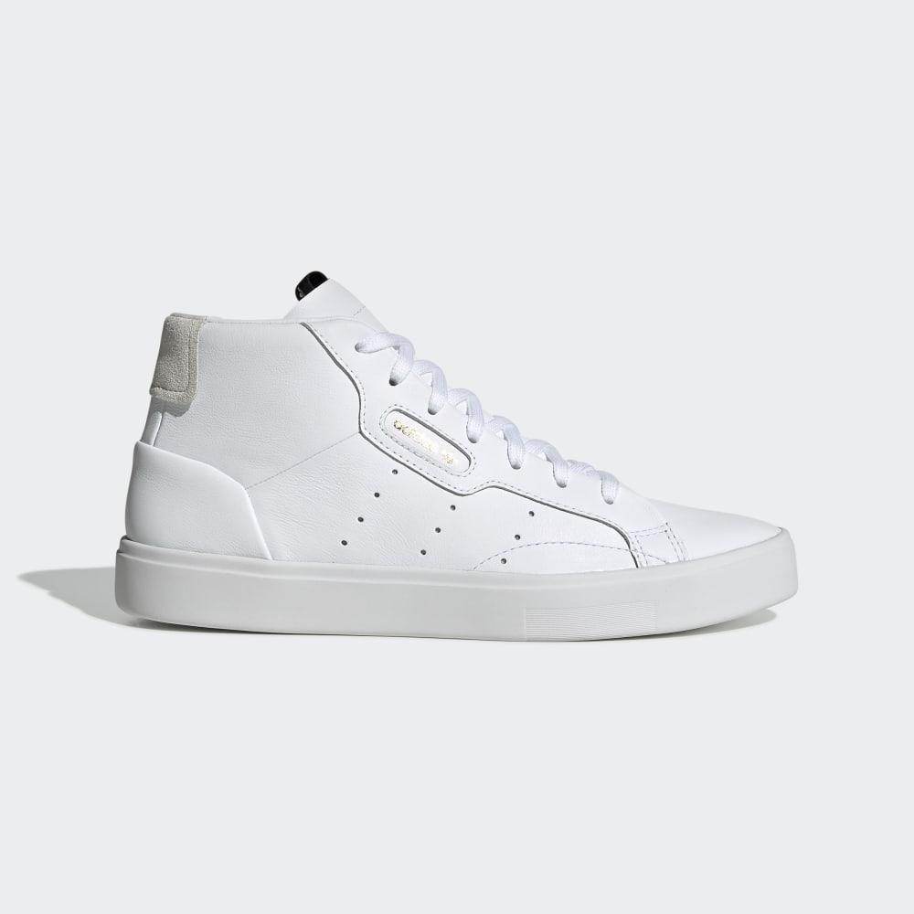 Originals Adidas Sleek Mid Dama Romania - Albi/Albi EE4726